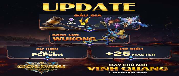 Thông Báo Update Tuần 4 Máy Chủ Vinh Quang