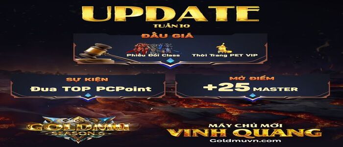 Thông Báo Update Tuần 10 Máy Chủ Vinh Quang