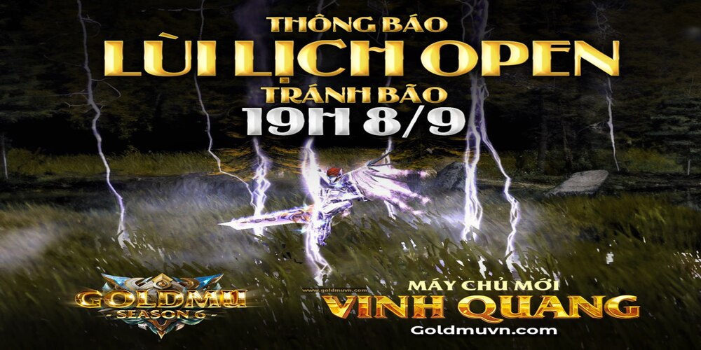 Thông Báo Thay Đổi Thời Gian Open Máy Chủ Vinh Quang